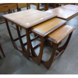 A G-Plan Astro teak nest of tables