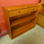 A small Nathan teak open bookcase