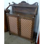 A Regency simulated rosewood chiffonier