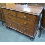 A Victorian mahogany chest of drawers