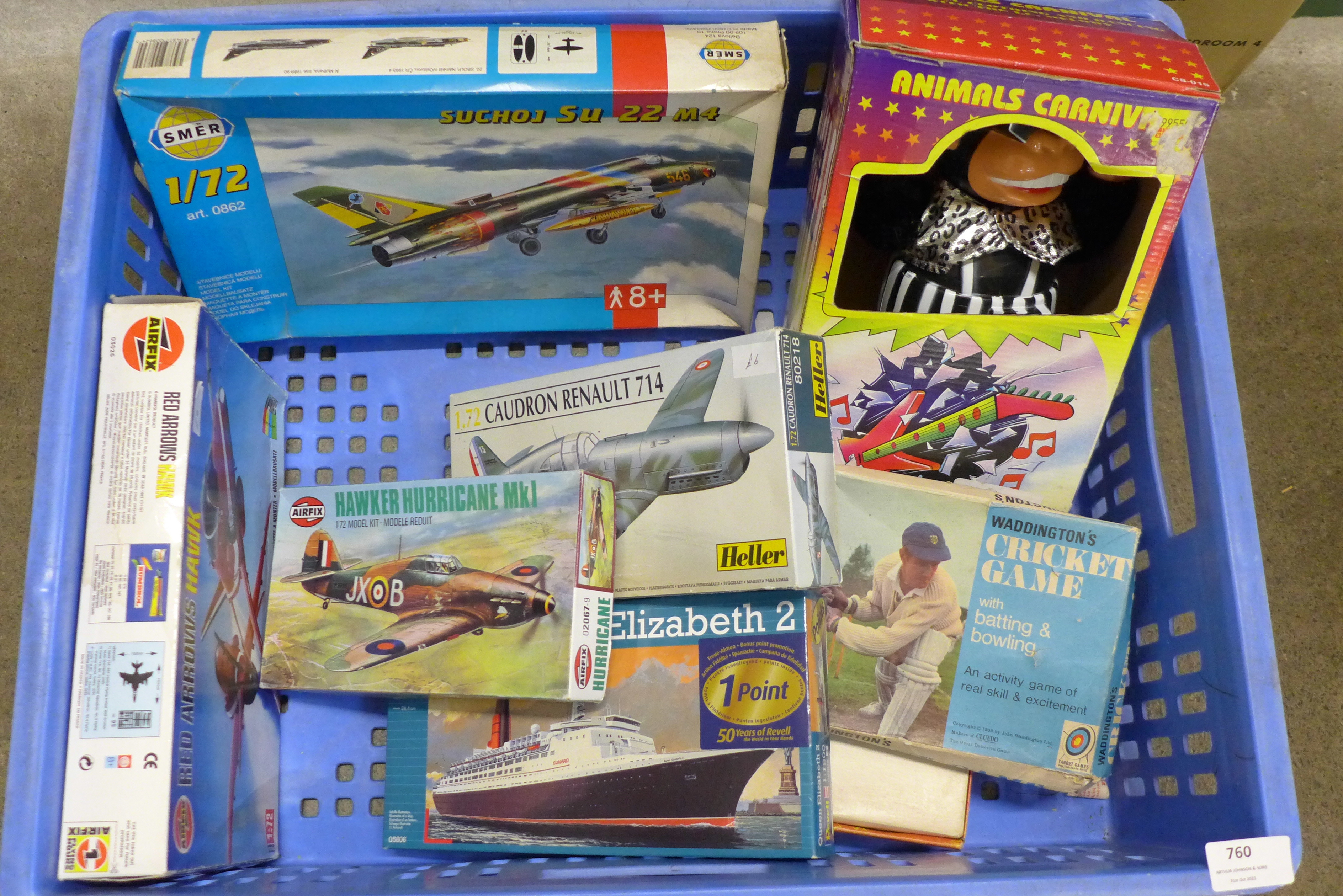 A collection of plastic model kits including Airfix, Revell and boxed games and toys - Image 2 of 2