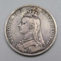 An 1889 silver crown