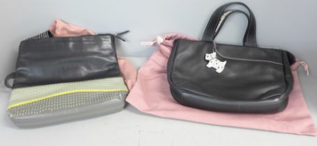 Two Radley handbags with dust bags