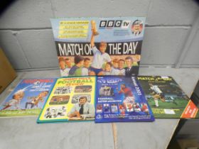 A BBC Match of The Day game, two match of The Day Annuals and two other football books **PLEASE NOTE