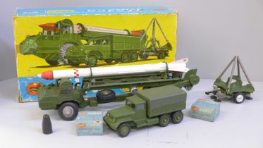 A Corgi Major Toys No. 9 Gift Set; a Corporate missile, erector vehicle, launcher and tow truck
