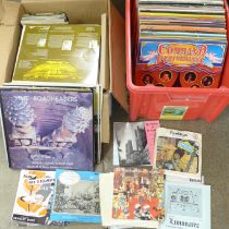 Two boxes of LP records and 7" singles, classical and easy listening **PLEASE NOTE THIS LOT IS NOT