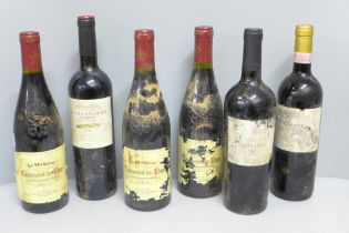 Six bottles of vintage wine, cellar stored; Fortnum and Mason Argentinian Malbec Mendoza (2011),