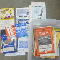 175 assorted football programmes from 1950s/1960s