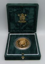 The Royal Mint UK Brilliant Uncirculated Five Pound coin, 1999, cased