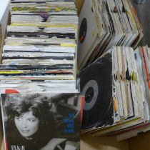 230 7" 45 rpm vinyl records, 1960s to 1980s