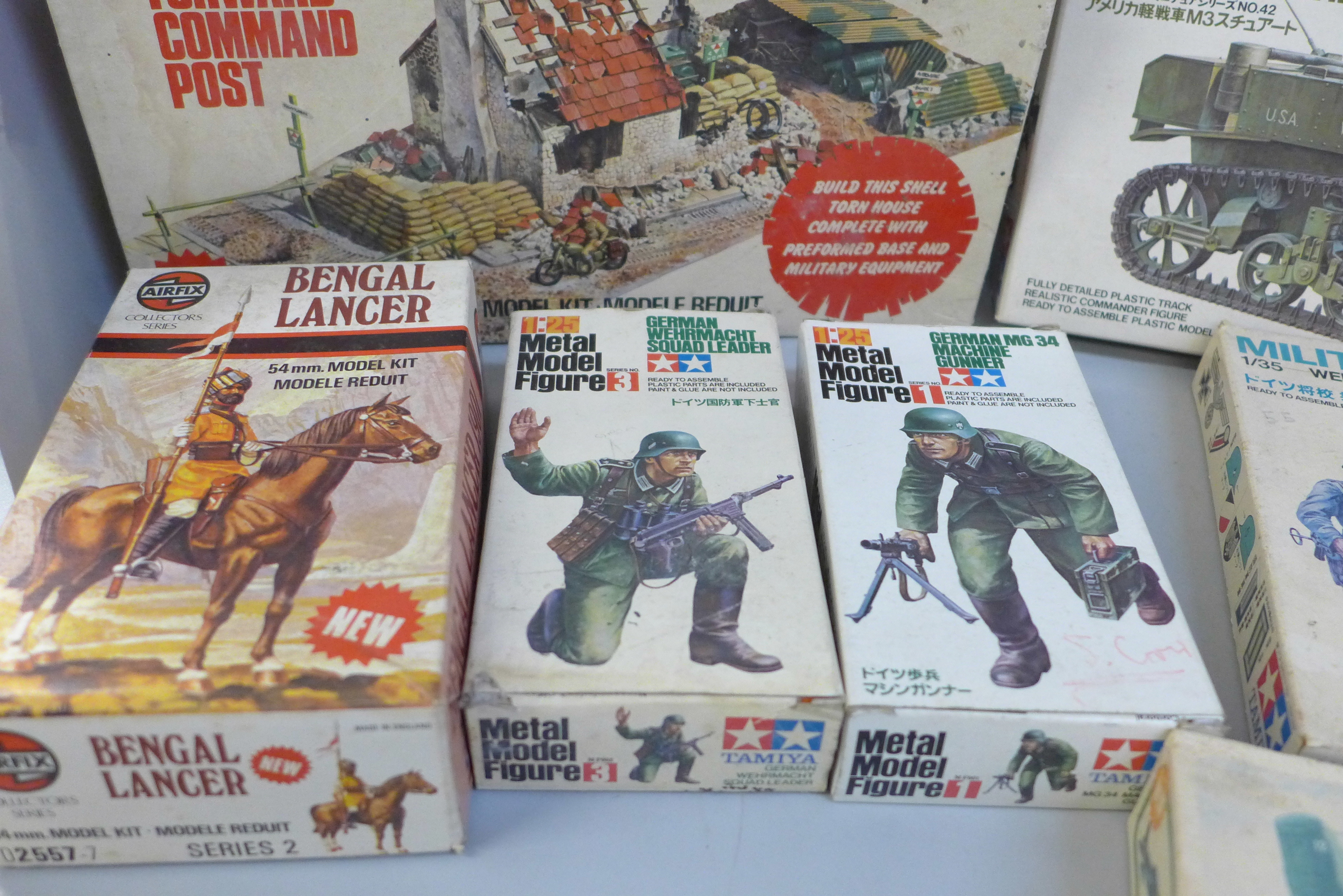 A collection of ten complete original plastic and metal model kits; Tamiya and Airfix, from the - Image 3 of 4