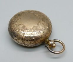 A 9ct gold sovereign holder, 12.5g, worn Birmingham hallmark