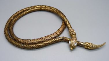 A belt in the form of a snake, 80cm