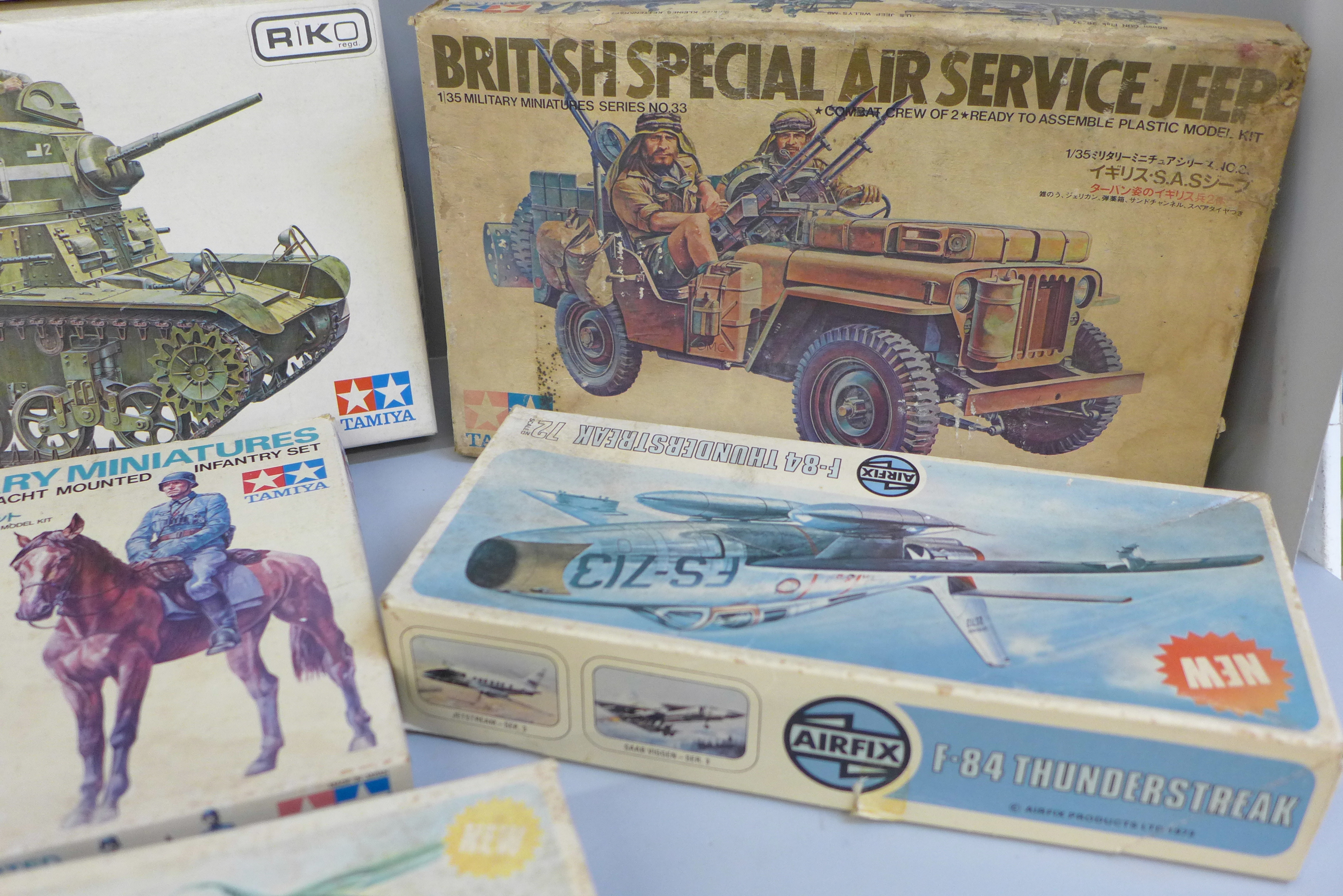 A collection of ten complete original plastic and metal model kits; Tamiya and Airfix, from the - Image 4 of 4