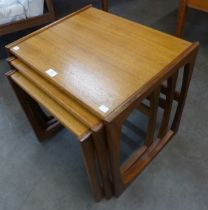 A G-Plan Quadrille teak nest of tables