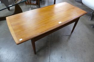 A Danish teak rectangular coffee table