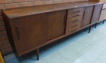 A Swedish Hugo Troeds teak Gigant sideboard, designed by Nils Jonsson