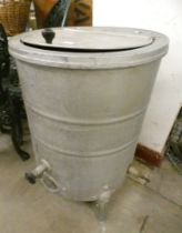 A galvanised water heater