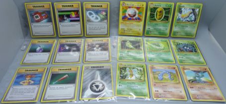 Pokemon cards, Xy Evolution part set including holographic cards, (103 cards with 31 holographic)