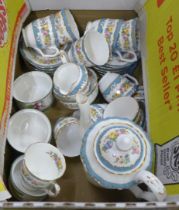 Six ramekin bowls and a twelve setting Crown Staffordshire coffee service **PLEASE NOTE THIS LOT