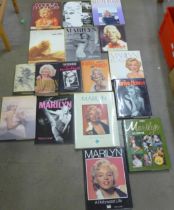 A collection of books on Marilyn (17) **PLEASE NOTE THIS LOT IS NOT ELIGIBLE FOR POSTING AND
