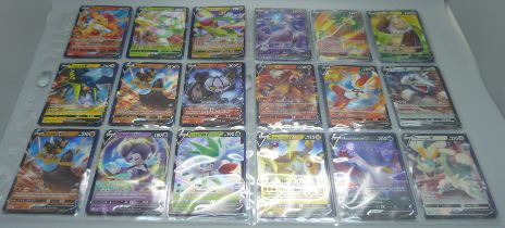 36 Pokemon V holographic cards