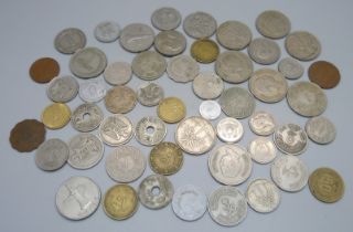A collection of coins, from Middle East countries