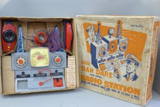 A Merit Dan Dare Space Control Radio Station, boxed