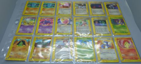 39 Expedition Base set, ruby and sapphire including holographic Pokemon cards