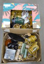 Two boxes of Wade tankards and Wade pottery **PLEASE NOTE THIS LOT IS NOT ELIGIBLE FOR POSTING AND