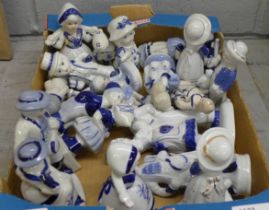 A collection of blue and white **PLEASE NOTE THIS LOT IS NOT ELIGIBLE FOR POSTING AND PACKING**