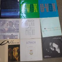A collection of 12" single records including Ultravox and Midge Ure