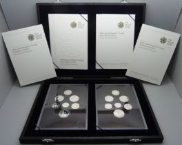 A Royal Mint 2008 UK silver proof coin set, cased, with certificate of authenticity, no.5702,