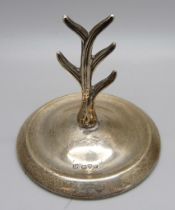 A silver ring stand, Chester 1913