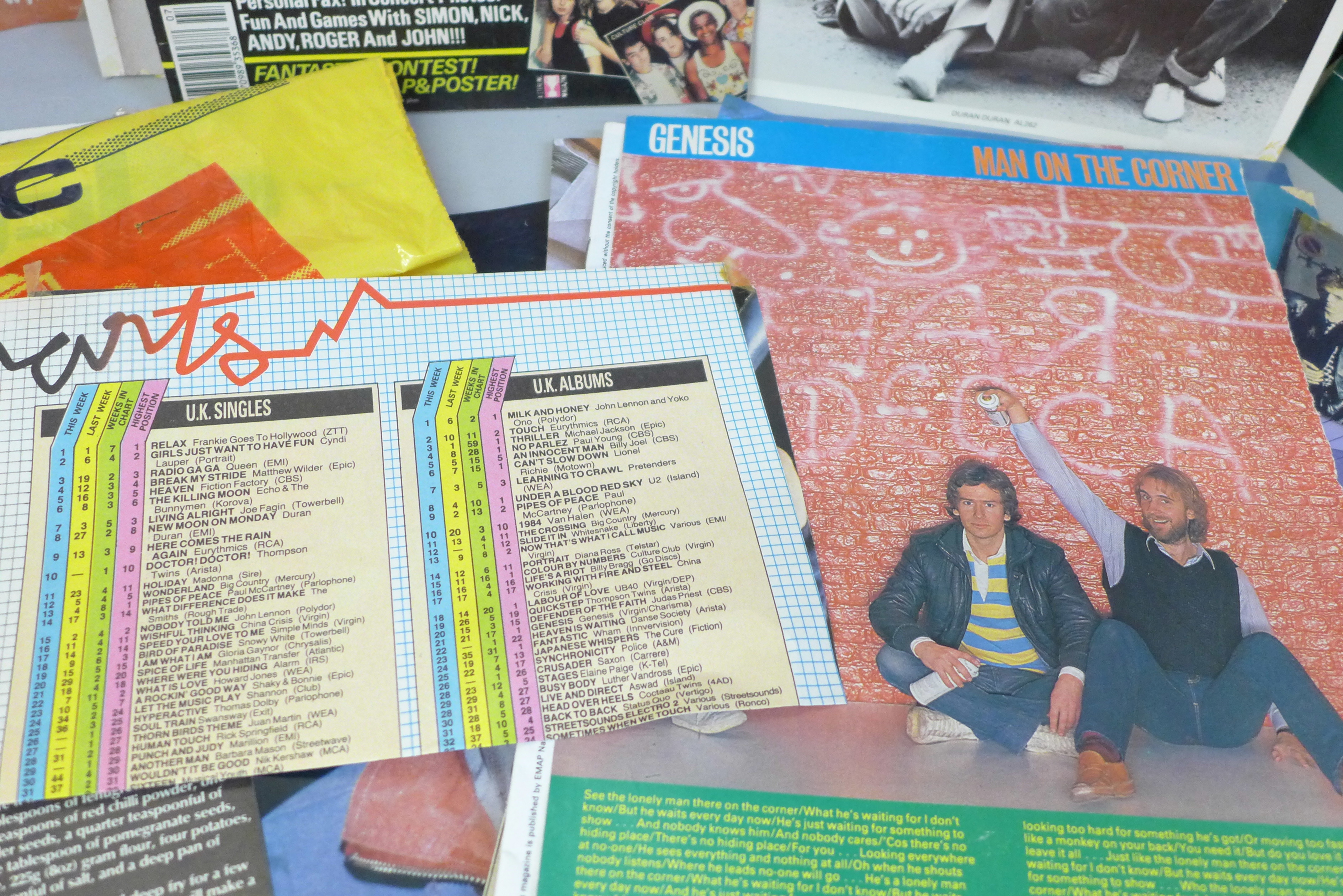 Duran Duran memorabilia including singles, posters, a book and fan club newsletters - Image 2 of 6