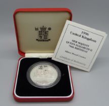A Royal Mint 1996 UK Silver Proof Crown, with certificate
