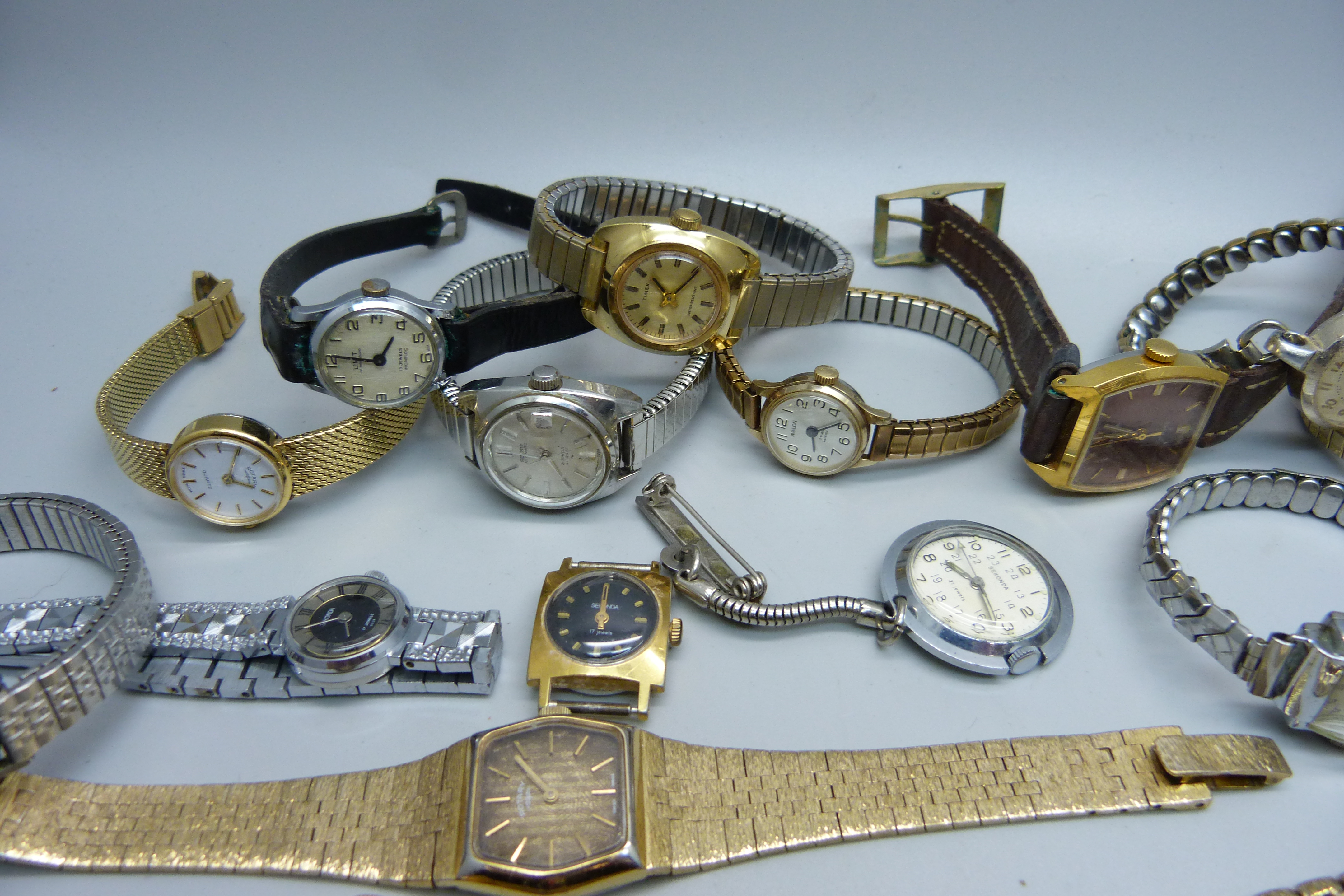 A collection of lady's wristwatches including Oris, Timex, Accurist, Sekonda, Rotary, etc. - Bild 2 aus 5