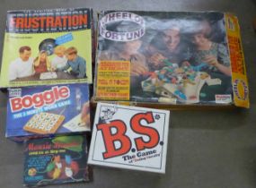 Frustration, Wheel of Fortune and other board games **PLEASE NOTE THIS LOT IS NOT ELIGIBLE FOR