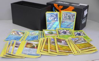 270 Reverse holographic Pokemon cards, 2017, Evolving Skies and Burning Shadows, etc.