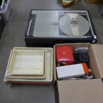 A photographic enlarger, Axomat 3, and dark room accessories **PLEASE NOTE THIS LOT IS NOT