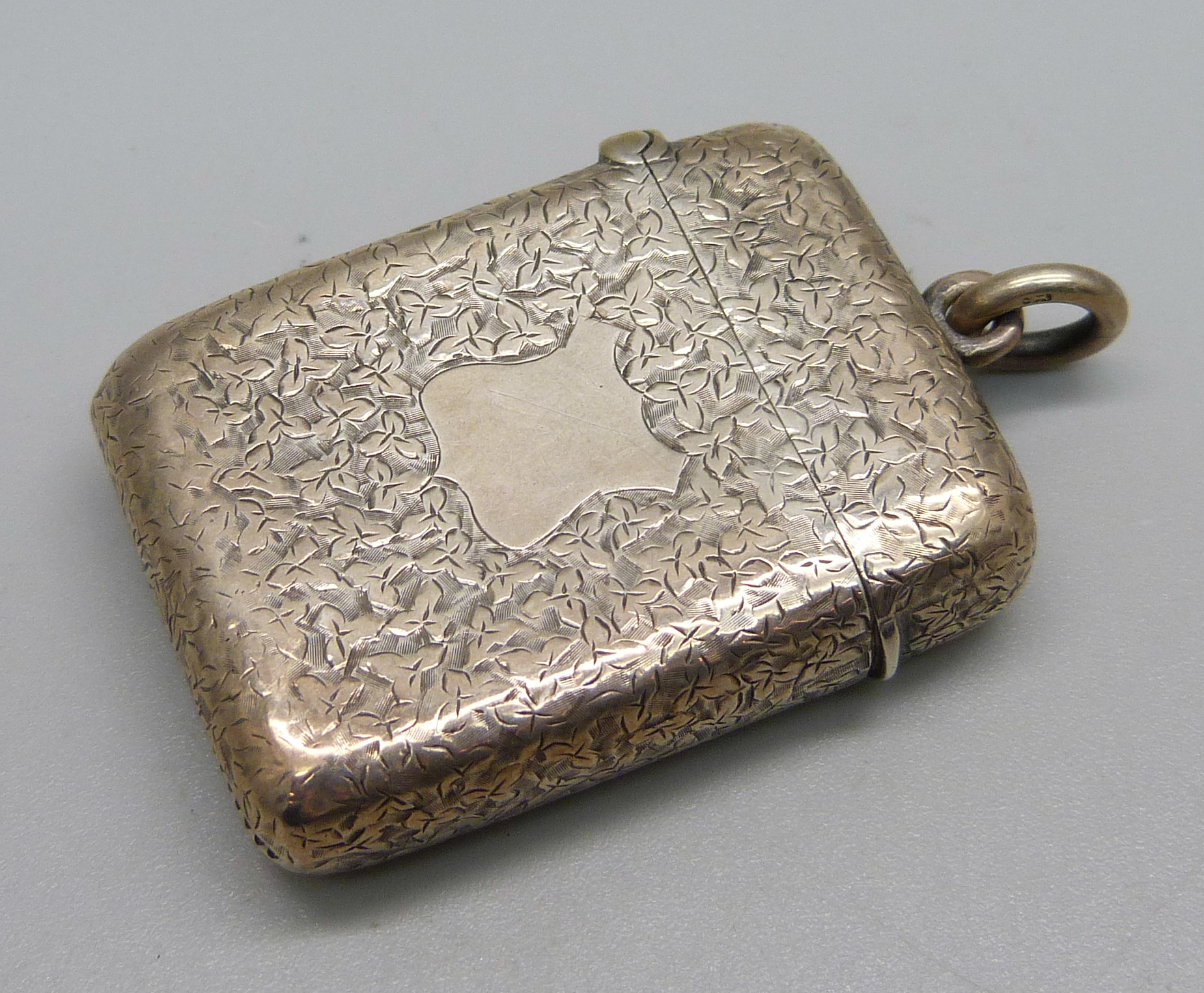 A Victorian silver vesta case