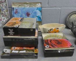 A collection of Original Walther Glas, boxed and a retro New Devon posy vase **PLEASE NOTE THIS
