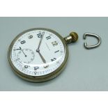 A Frenca military issue pocket watch, GS/TP, S-061644, with broad arrow