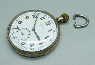A Frenca military issue pocket watch, GS/TP, S-061644, with broad arrow