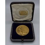 A 1905 London College of Music bronze medallion, boxed