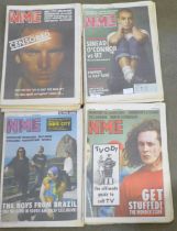 A collection of NME newspapers, complete year, 1988-9