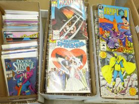 A collection of over 400 Marvel and DC comics, mostly unread condition (Please see images for a