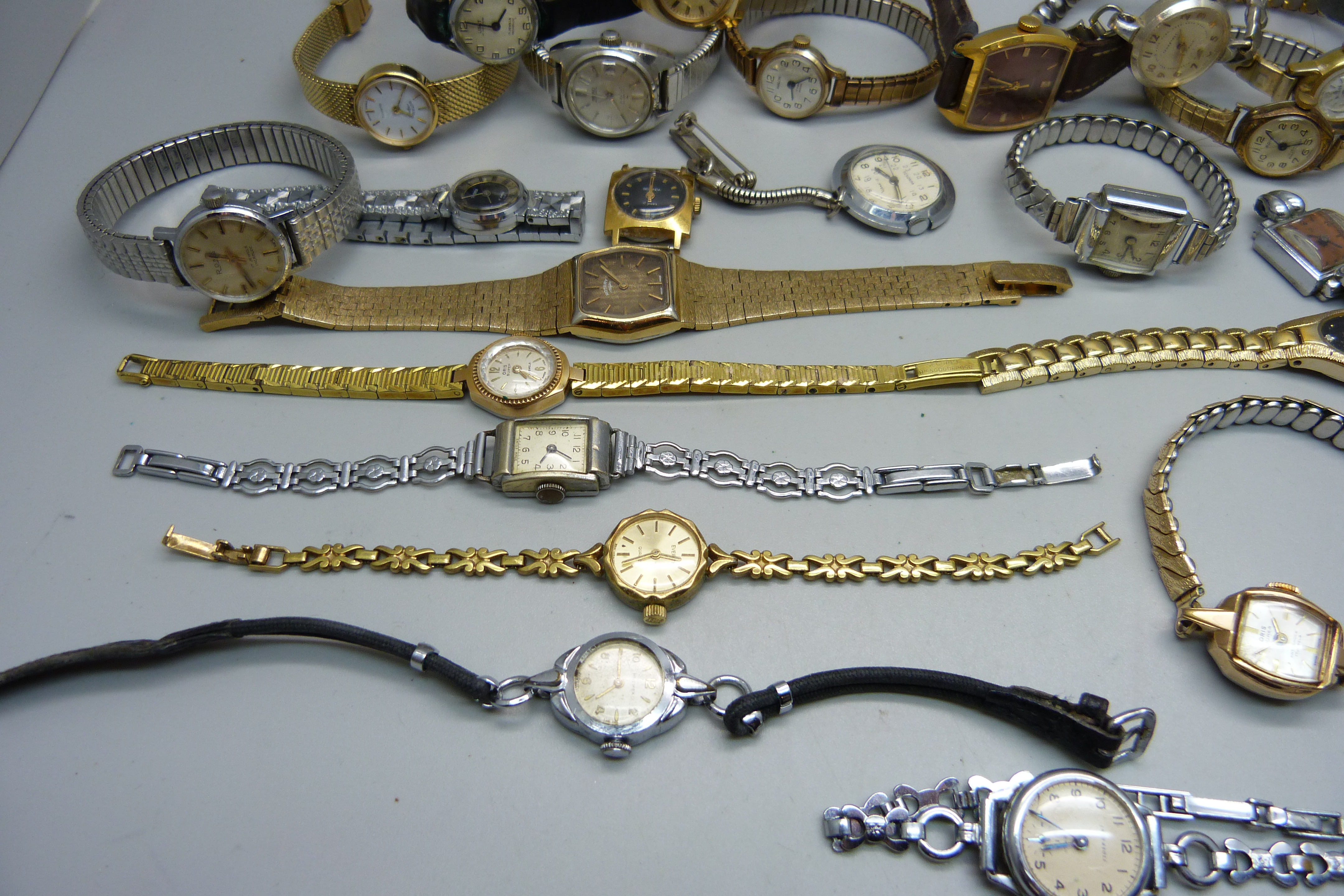 A collection of lady's wristwatches including Oris, Timex, Accurist, Sekonda, Rotary, etc. - Bild 5 aus 5