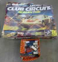 A Scalextric Club Circuit set and some Hornby 00 gauge model rail **PLEASE NOTE THIS LOT IS NOT