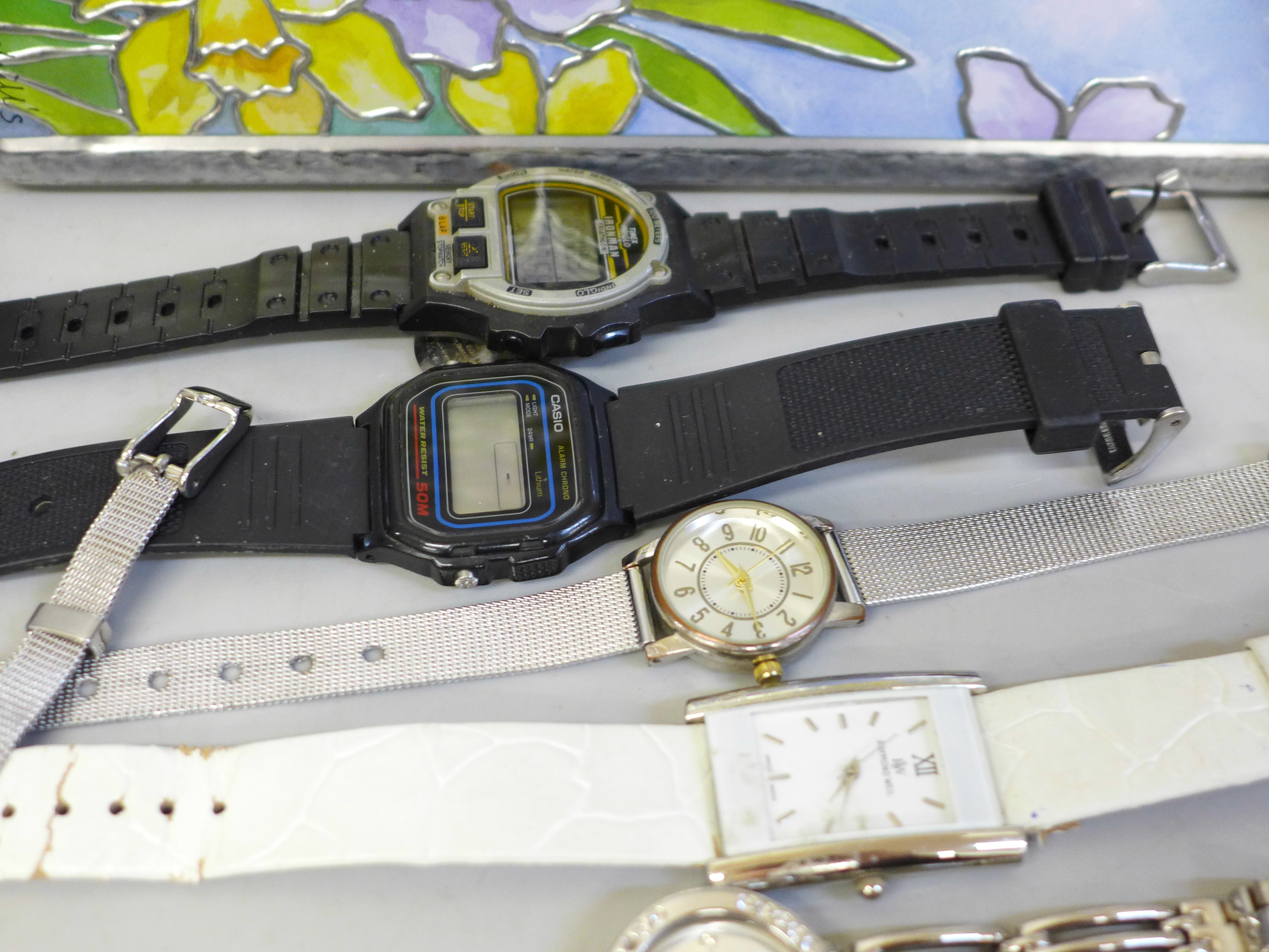 A Timex Ironman Triathlon watch, other lady's and gentleman's watches and a vintage Seiko wristwatch - Bild 2 aus 5